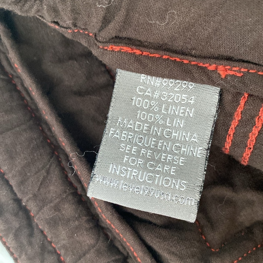 Anthropologie Level 99 Linen Shorts - NWOT - Picture 4 of 7